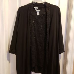 Plus size 2 piece blouse